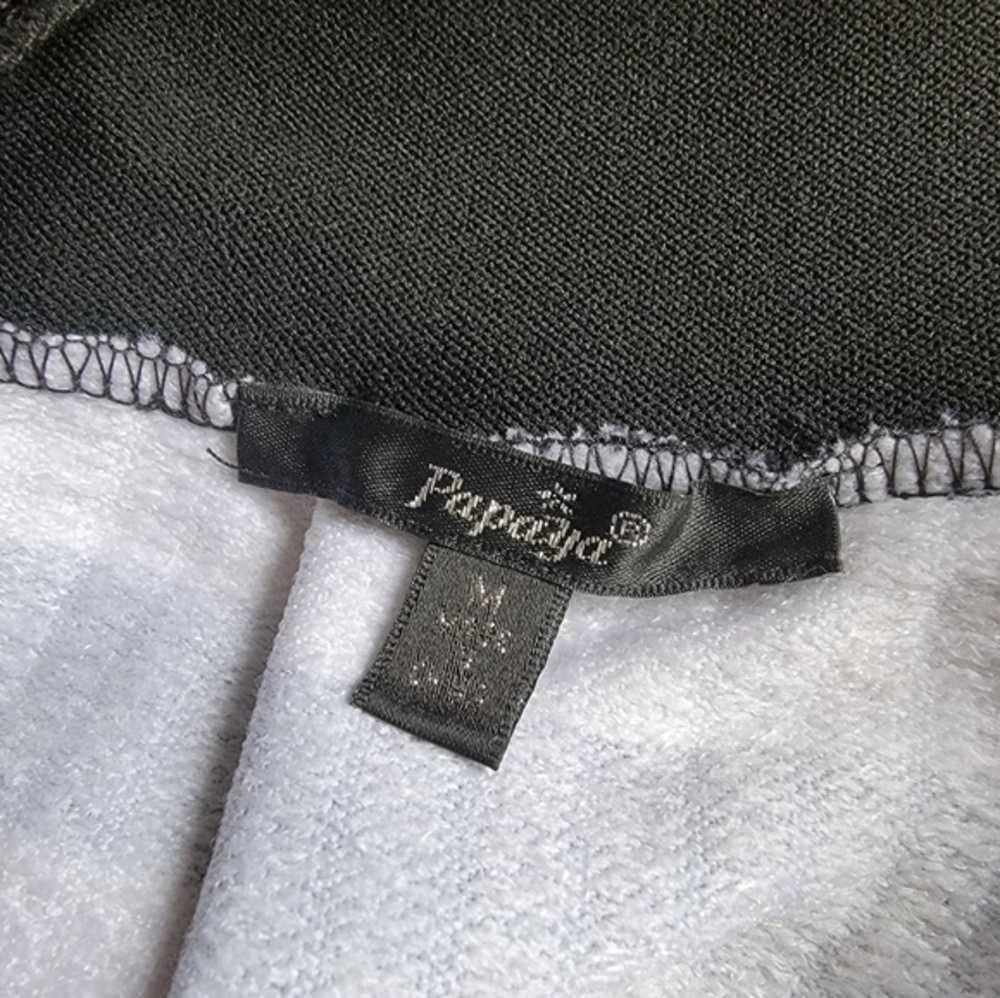 Papaya Black White Lace Stripe Pleated‎ Skirt Womens Size M - Picture 3 of 4